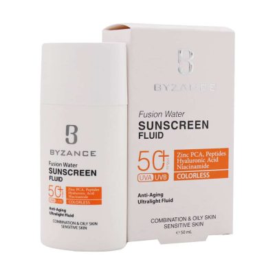 فلوئید ضد آفتاب فیوژن واتر Fusion Water Sunscreen Fluid SPF50 Byzance