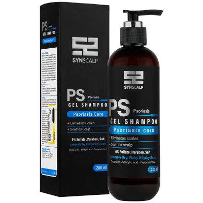 شامپو پوست سر خیلی خشک ساین اسکالپ  Synscalp Psoriasis Care Gel Shampoo Synskin